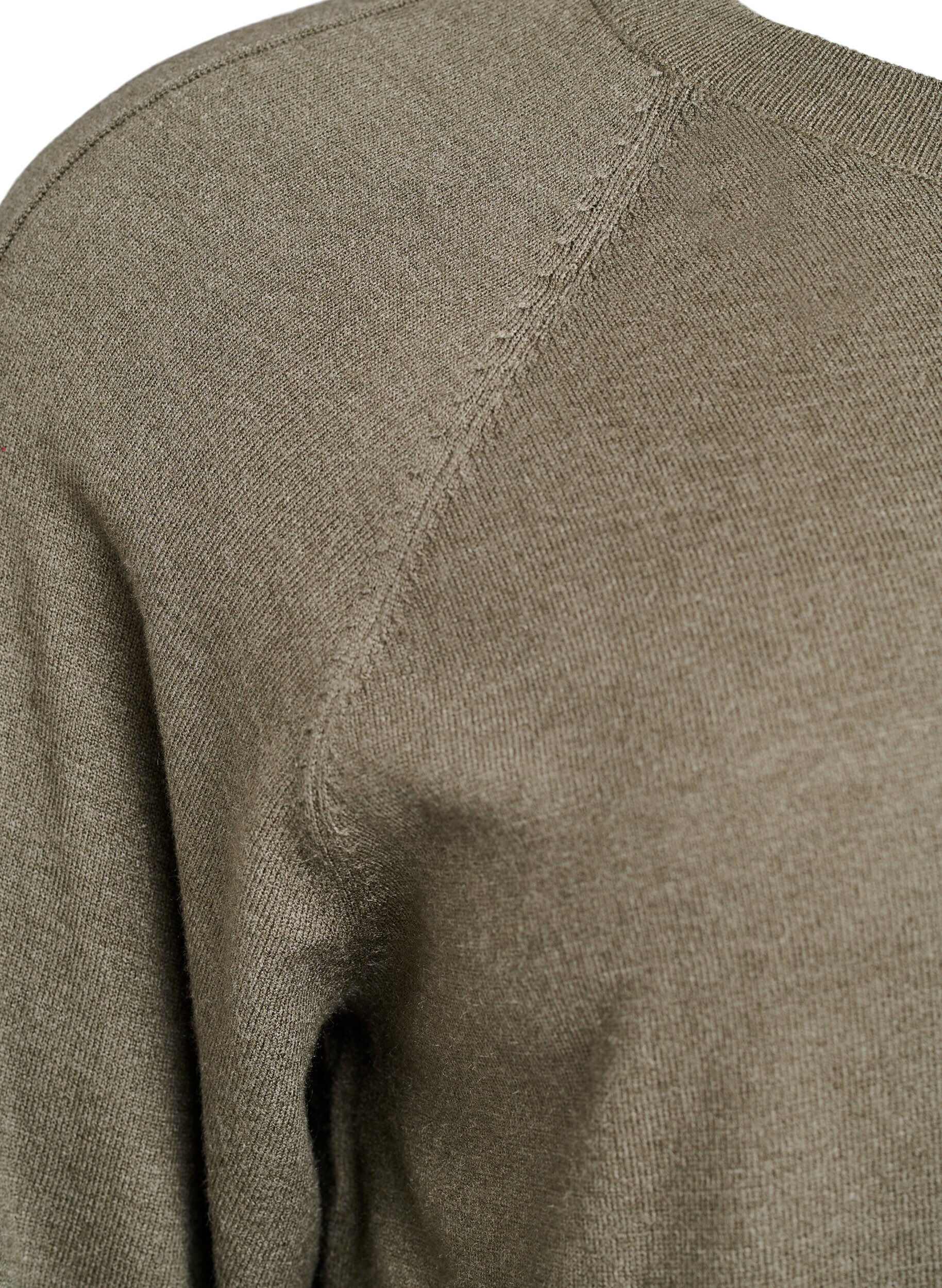 ZizziBreisel blouse met middennaad en raglan mouwen, Groen, Packshot image number 3