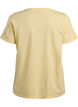Basic katoenen T-shirt met ronde hals, Geel, Packshot image number 1