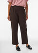 Broek met rechte pasvorm, Bruin, Model image number 2