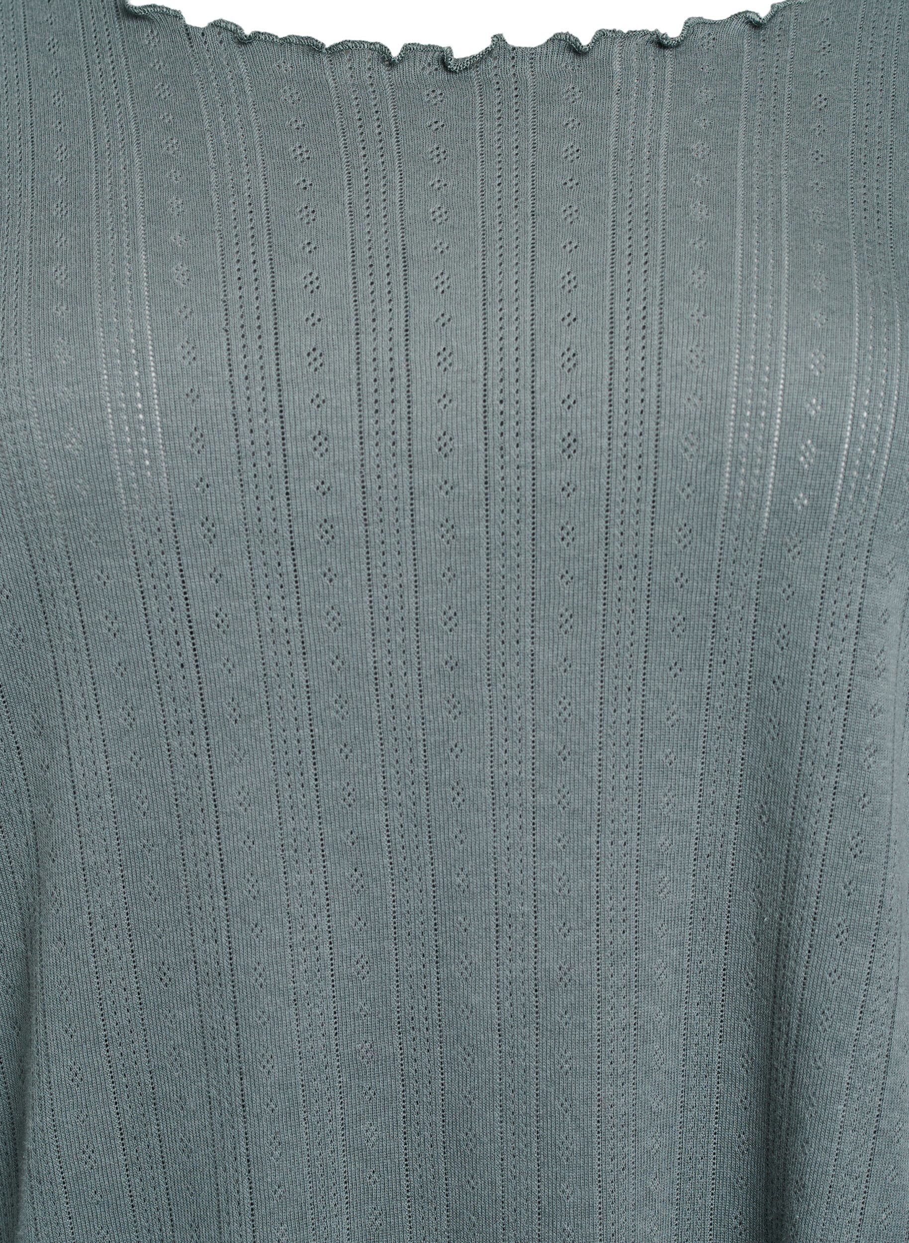 ZizziNachtjapon in biologisch katoen, Groen, Packshot image number 2