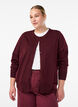 Fijngebreide vest met ronde hals, Rood, Model image number 0
