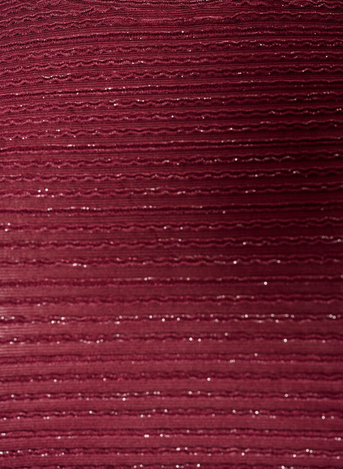 Blouse met structuur en glitter, Rood, Packshot image number 2