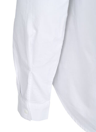 ZizziKatoenen overhemd met lange mouwen, Bright White, Packshot image number 4