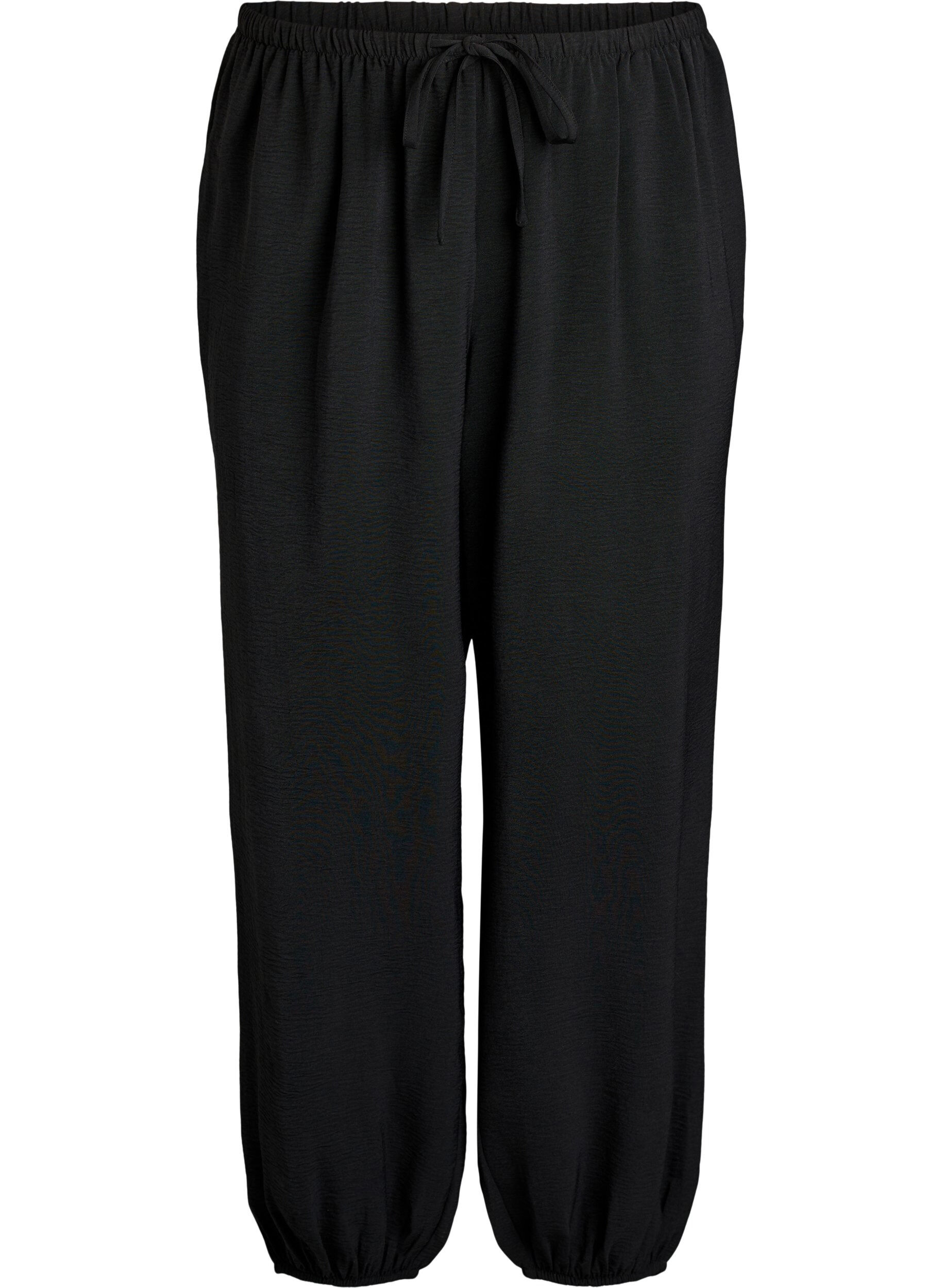 ZizziBallonbroek met hoge taille, Zwart, Packshot image number 0