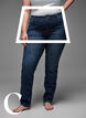 Strakke pasvorm jeans met een normale taille, Dark Blue, Model image number 2