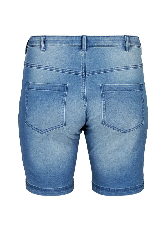 slim fit Emily shorts met normale taille, Blauw, Packshot image number 1