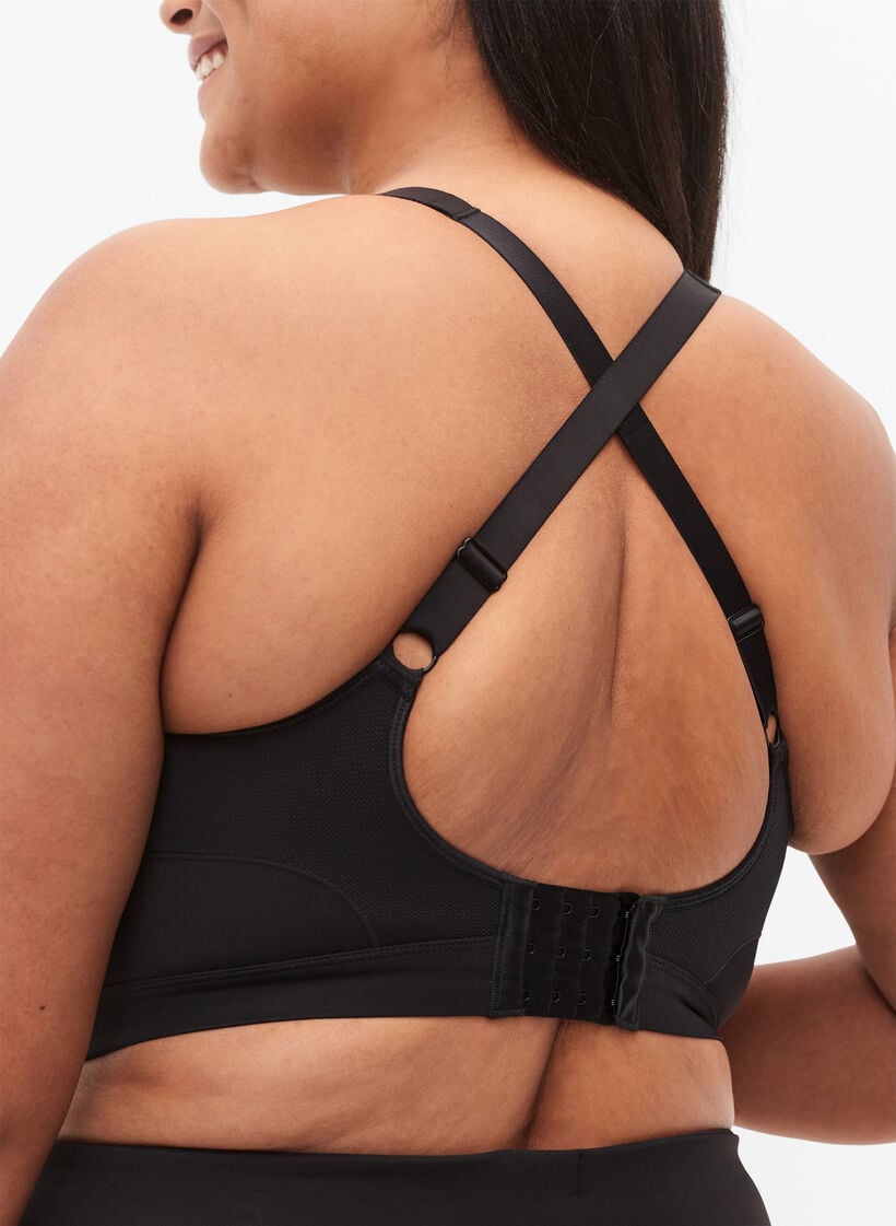 CORE, SUPER HIGH, SPORTS BRA - Sportbeha met verstelbare schouderbandjes, Black, Model image number 2