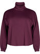 Blouse met turtleneck in modalmix, Donker Bordeaux, Packshot image number 0