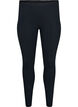 Basisleggings met extra lengte, Zwart, Packshot image number 0