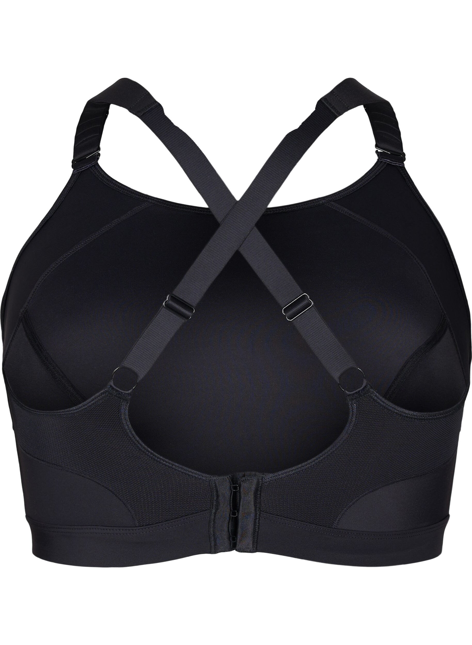 ZizziCORE, SUPER HIGH, SPORTS BRA - Sportbeha met verstelbare schouderbandjes, Black, Packshot image number 1