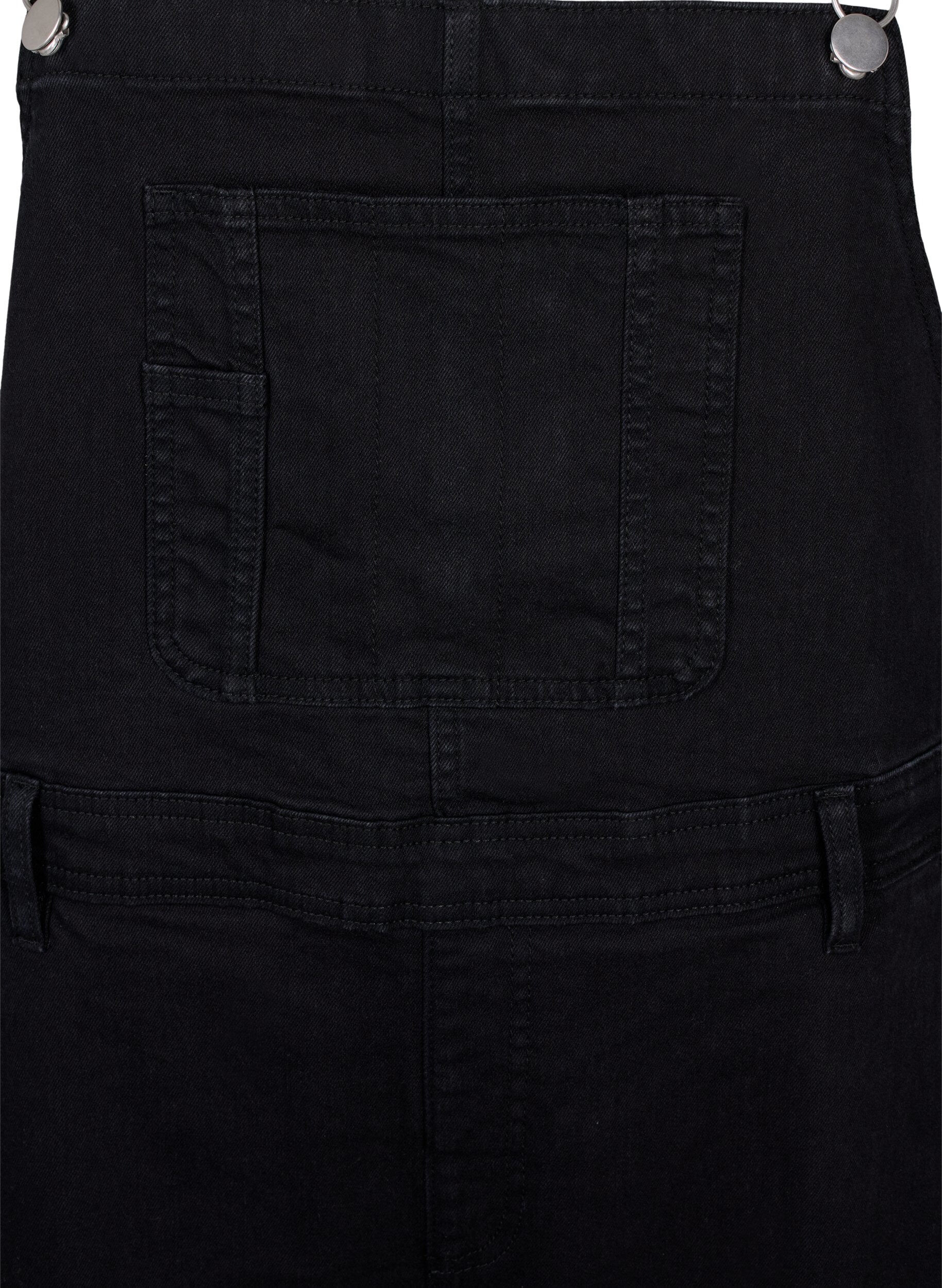 ZizziDenim overalls, Zwart, Packshot image number 2