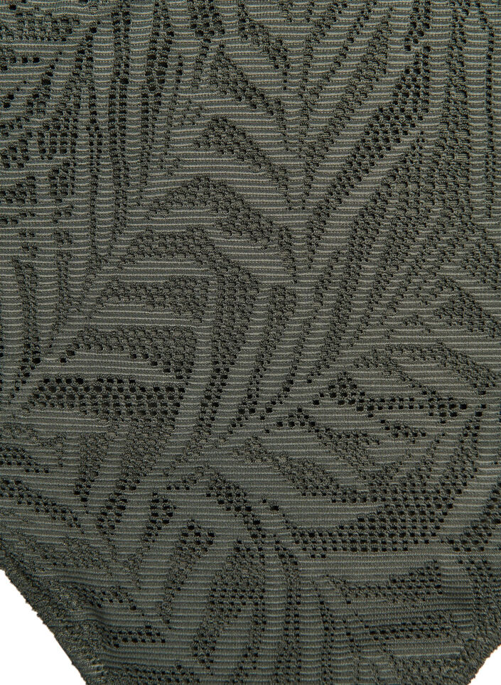 Braziliaanse bikinislip in gestructureerd mesh, Groen, Packshot image number 2