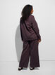 Sweatpants met hoge taille en wijde pijpen, Bruin, Model image number 1