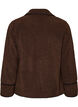 Teddy jas met contrast details, Bruin, Packshot image number 1