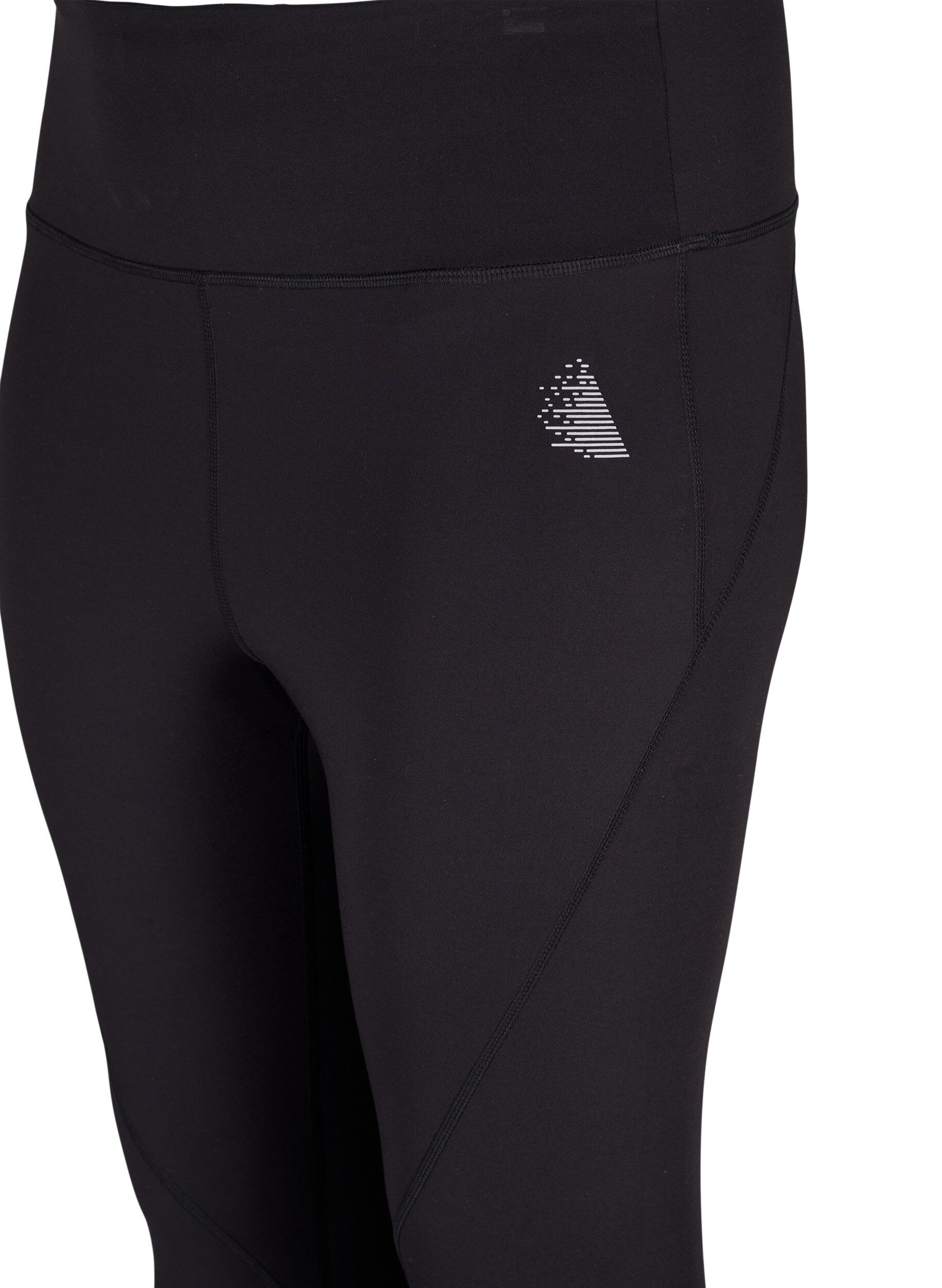 ZizziCORE, V-SHAPE DEFINE TIGHTS - Cropped trainingslegging met v-vormige achterkant, Black, Packshot image number 2