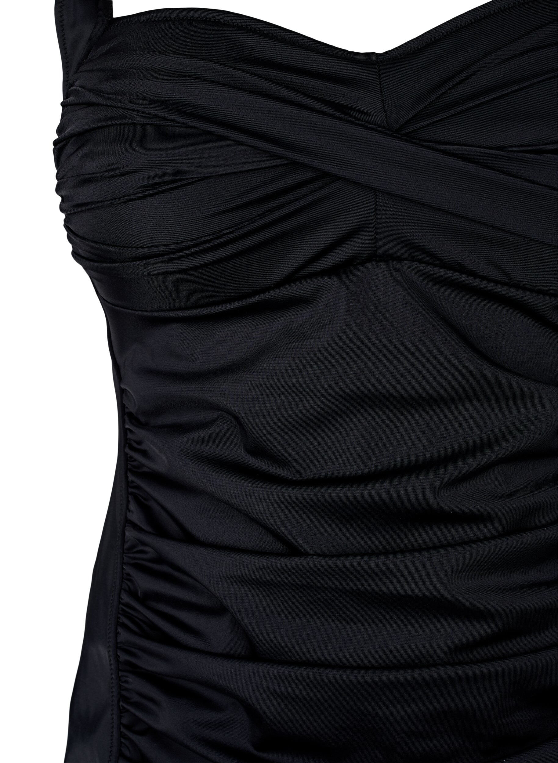 ZizziGedrapeerde tankini, Zwart, Packshot image number 2