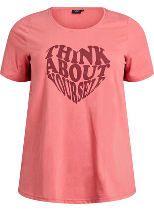 ZizziFLASH - T-shirt met motief, Faded Rose Think, Packshot image number 0
