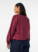 Blouse met balloneffect en chiffondetails, Rood, Model image number 2