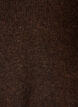 Gebreide blouse met V-hals en raglanmouwen, Bruin, Packshot image number 2