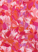 Blouse met V-hals en grafisch bladpatroon, Roze, Packshot image number 2