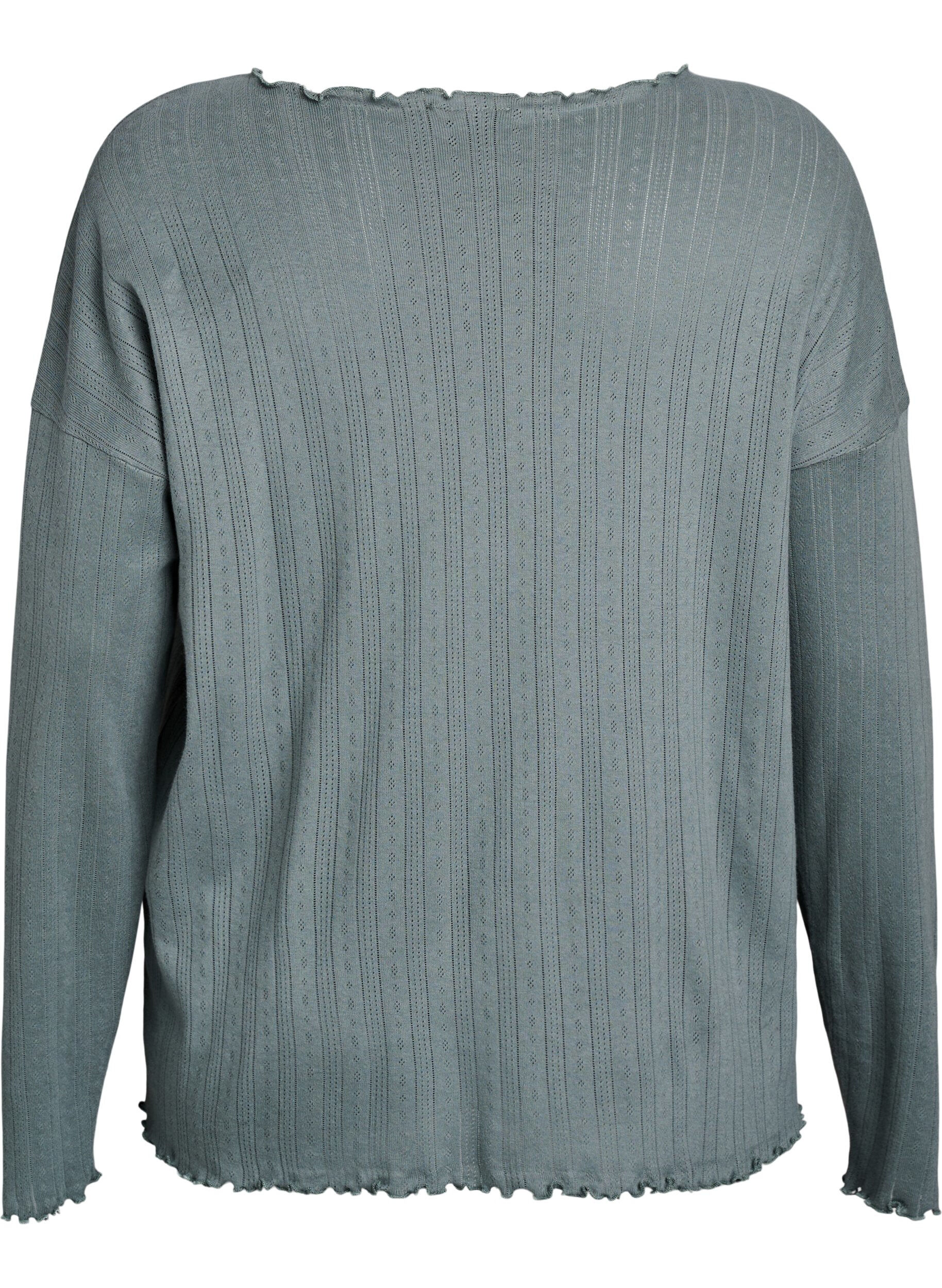 ZizziNachtjapon in biologisch katoen, Groen, Packshot image number 1