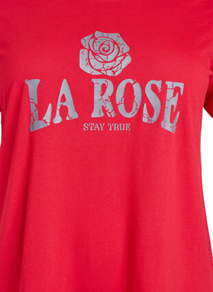 ZizziFLASH - T-shirt met motief, Urban Red Rose, Packshot image number 2