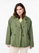Korte trenchcoat met zakken, Groen, Model image number 0