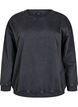 Losvallend sweatshirt met gewassen look, Grijs, Packshot image number 0