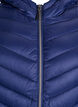 Gewatteerd lichtgewicht jack met capuchon, Blauw, Packshot image number 2