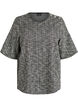 Geweven blouse met knoopdetail, Vanille, Packshot image number 0