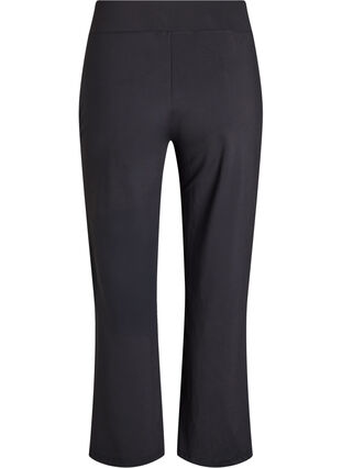 ZizziStijlvolle workout broek met een lichte flare, Zwart, Packshot image number 1
