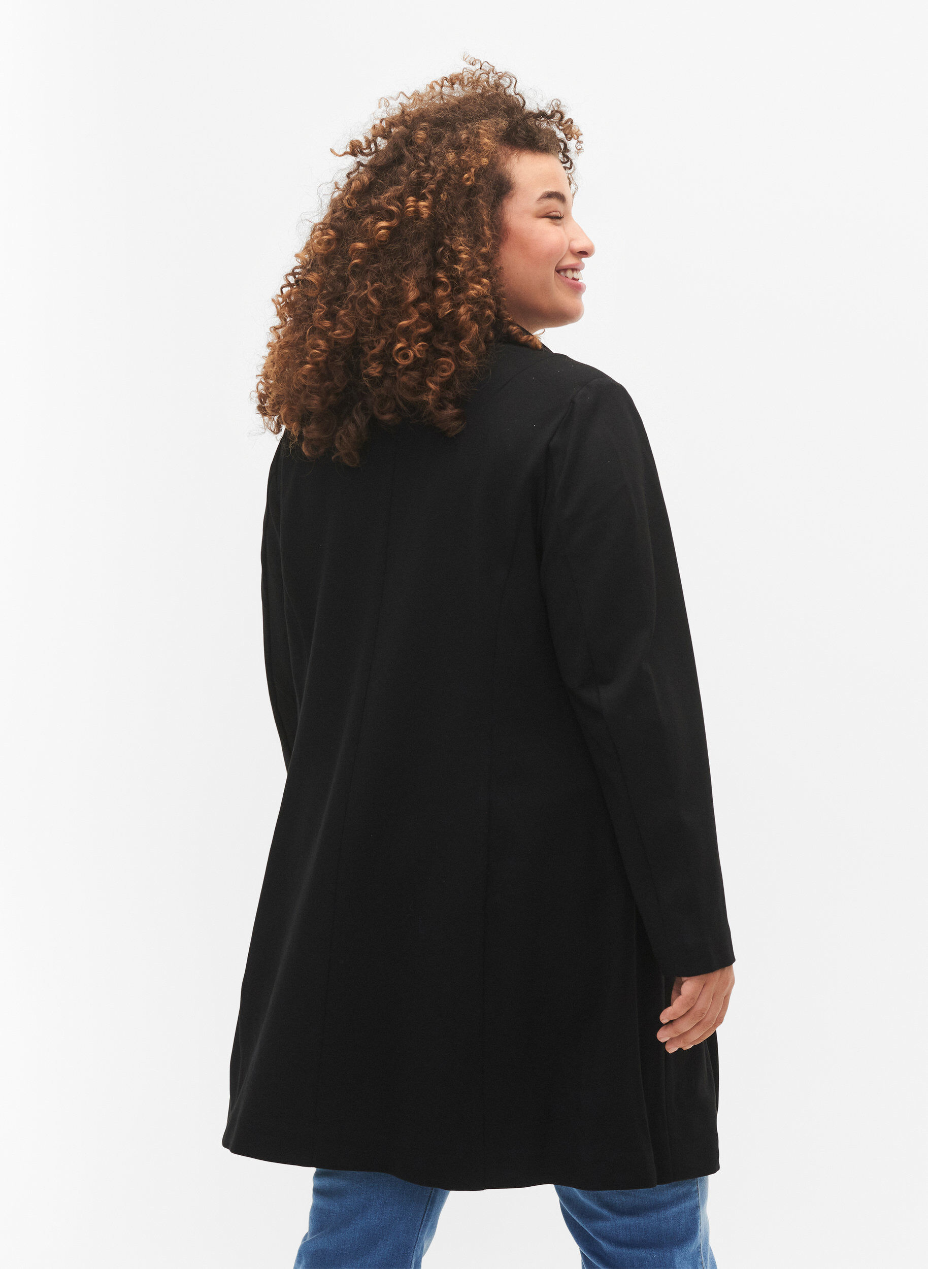 ZizziLange blazer, Black, Model image number 1