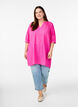 Katoenen tuniek met V-hals, Roze, Model image number 1