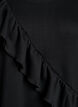 Jersey blouse met een diagonale ruchesdetail, Zwart, Packshot image number 2