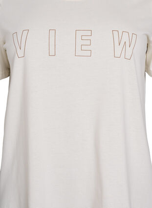 ZizziFLASH - T-shirt met motief, Tofu View, Packshot image number 2