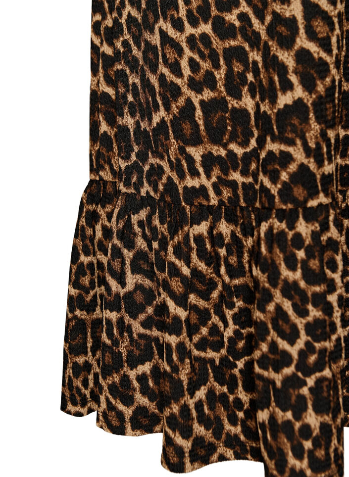 Lange rok met strikceintuur en rucheszoom, Zwart, Packshot image number 3