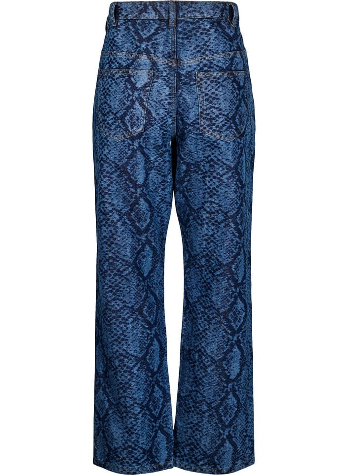 Emily jeans met slangenprint, Denim Snake AOP, Packshot