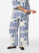 Patternbroek met wijde pijpen, Blauw, Model image number 3