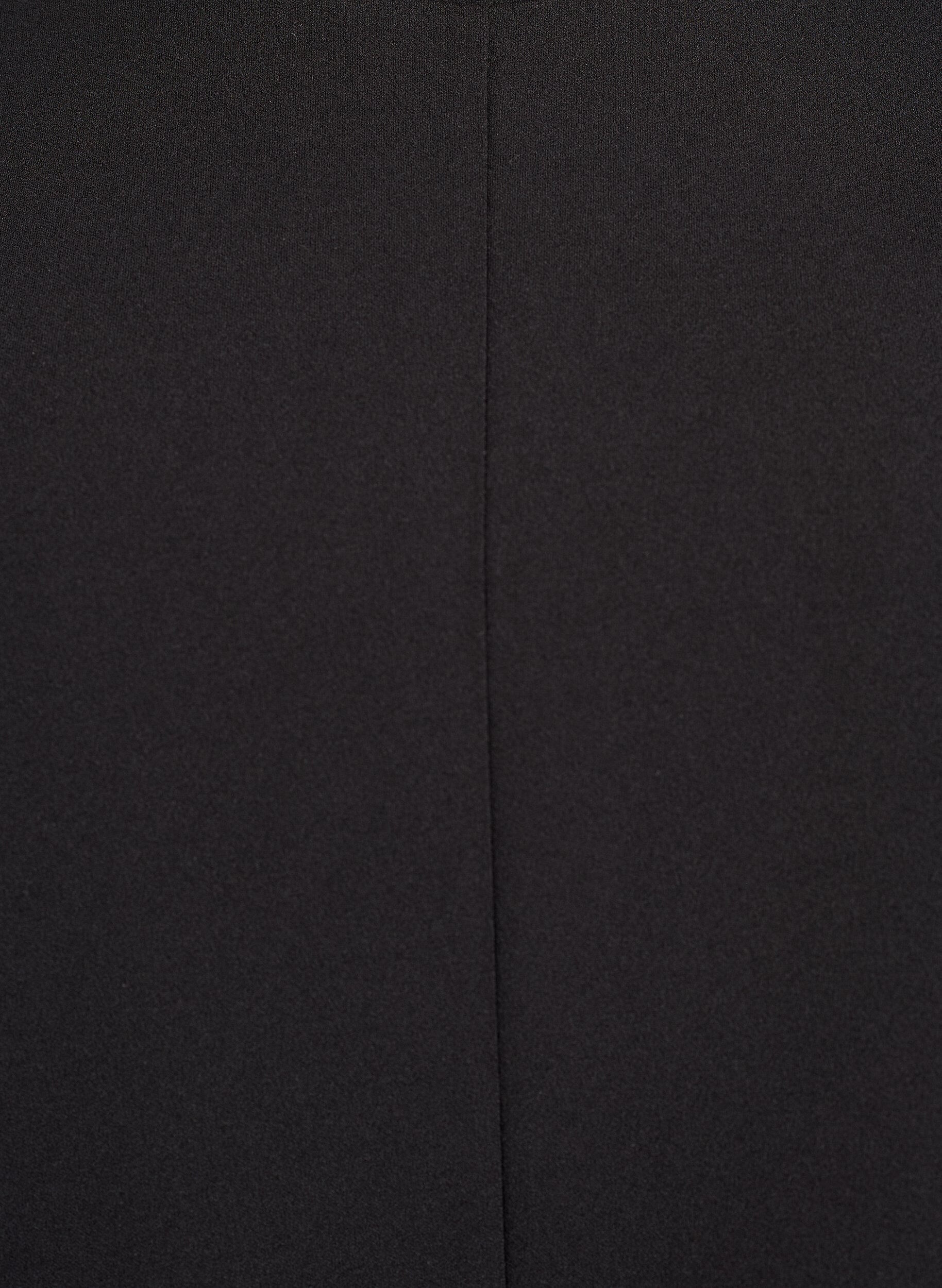 ZizziKorte mouwen blouse met figuurnaden, Zwart, Packshot image number 2