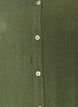Blouse in linnen en viscose met V-hals, Groen, Packshot image number 2