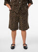 Luipaardprint denim bermuda shorts, Bruin, Model image number 3