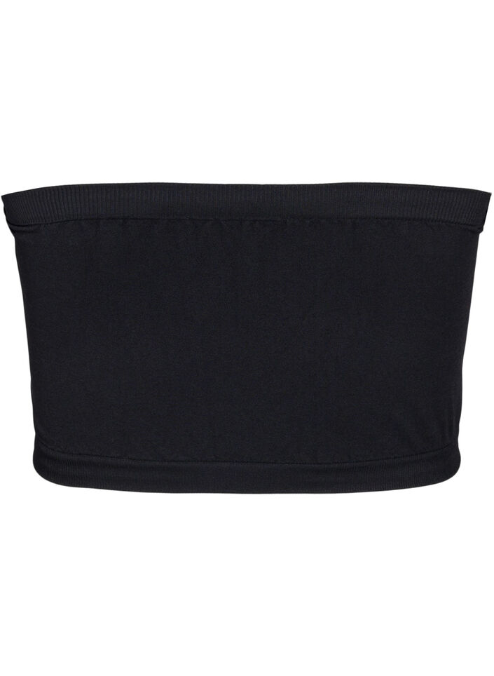 Bandeau topje, Zwart, Packshot image number 1