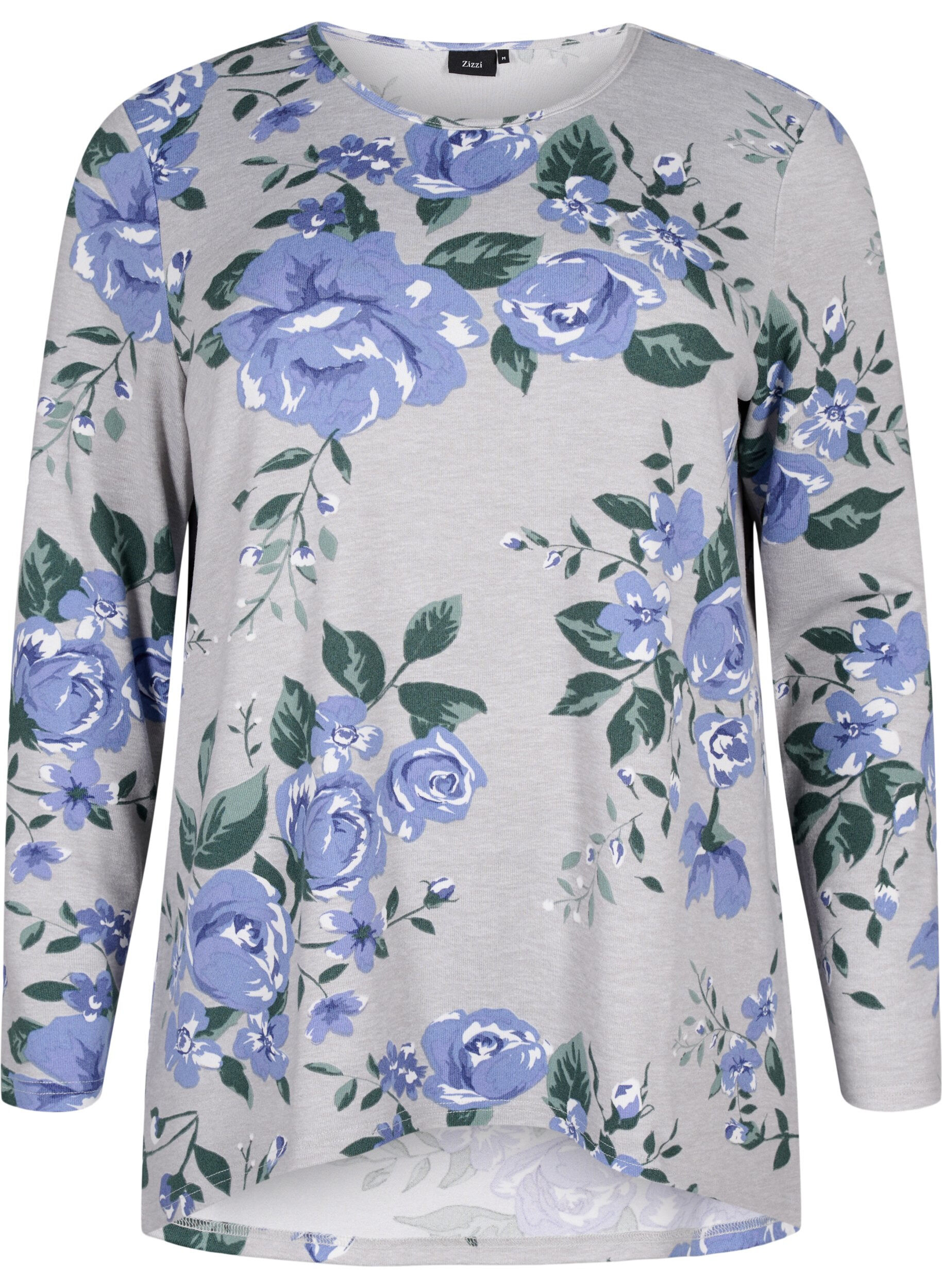 Gebloemde blouse met lange mouwen