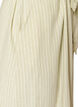 Mouwloze gestreepte midi jurk in linnen en viscose, Groen, Packshot image number 3