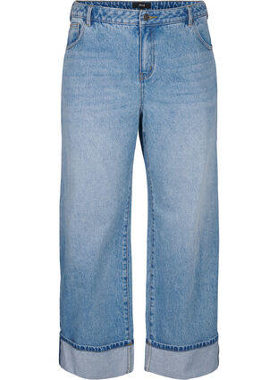 ZizziWijde jeans met omgeslagen pijpen, L.B.Denim, Packshot image number 0
