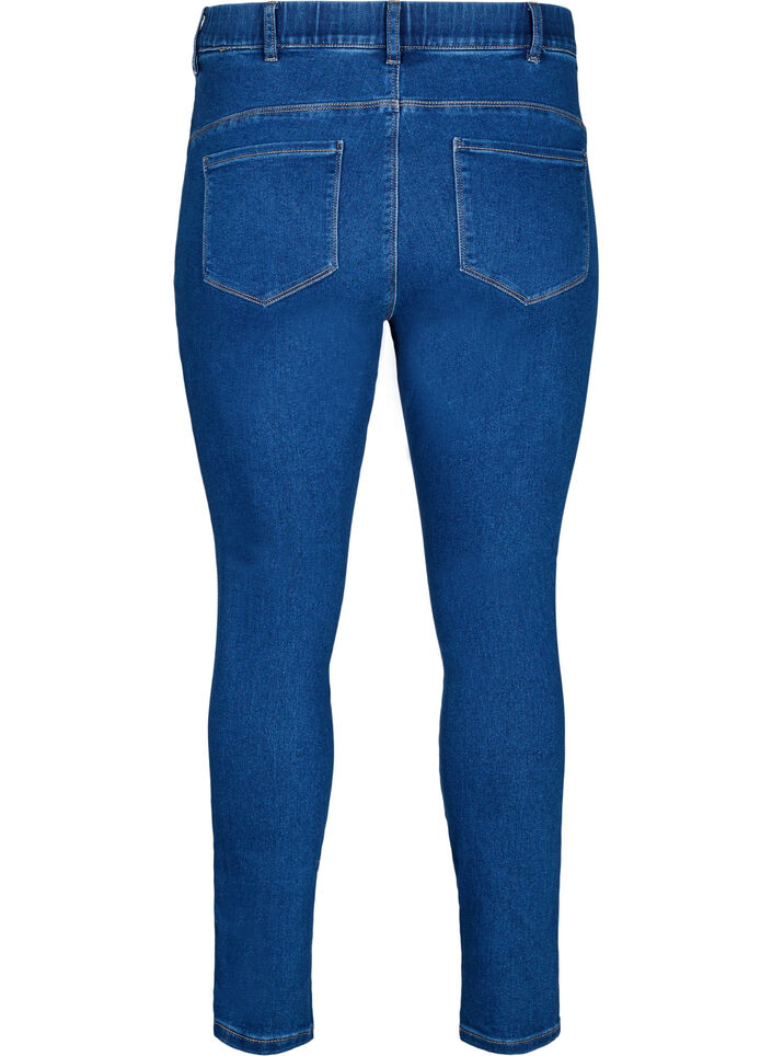 Jeggings met hoge taille, Blauw, Packshot image number 1