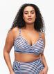 Bikini beugelbeha met print, Blauw, Model image number 0