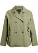 Korte trenchcoat met zakken, Groen, Packshot image number 0