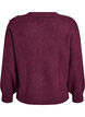 Breisel blouse met knoopdetail, Donker Bordeaux, Packshot image number 1