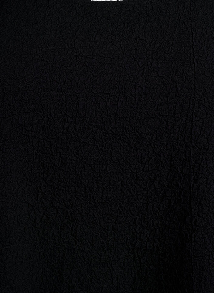 Mouwloze top met textuur, Zwart, Packshot image number 2